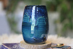 14-F Blue EXPERIMENT Textured Mug, 21 oz.