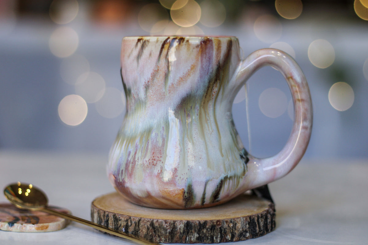 14-C Soft Earth Series PROTOTYPE Petite Notched Gourd Mug - MISFIT, 13 oz. - 15% off