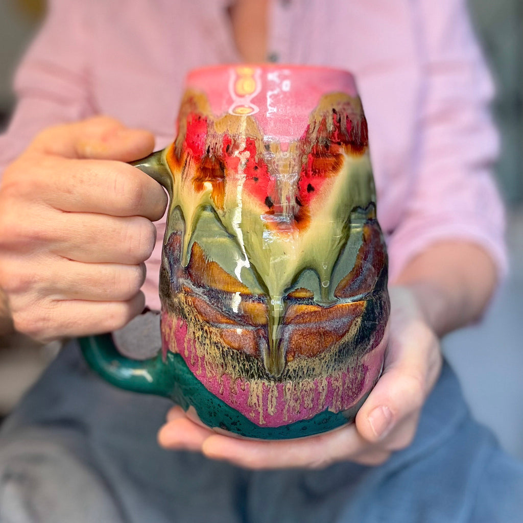 01-A New Earth Swirly Mug, 30 oz.
