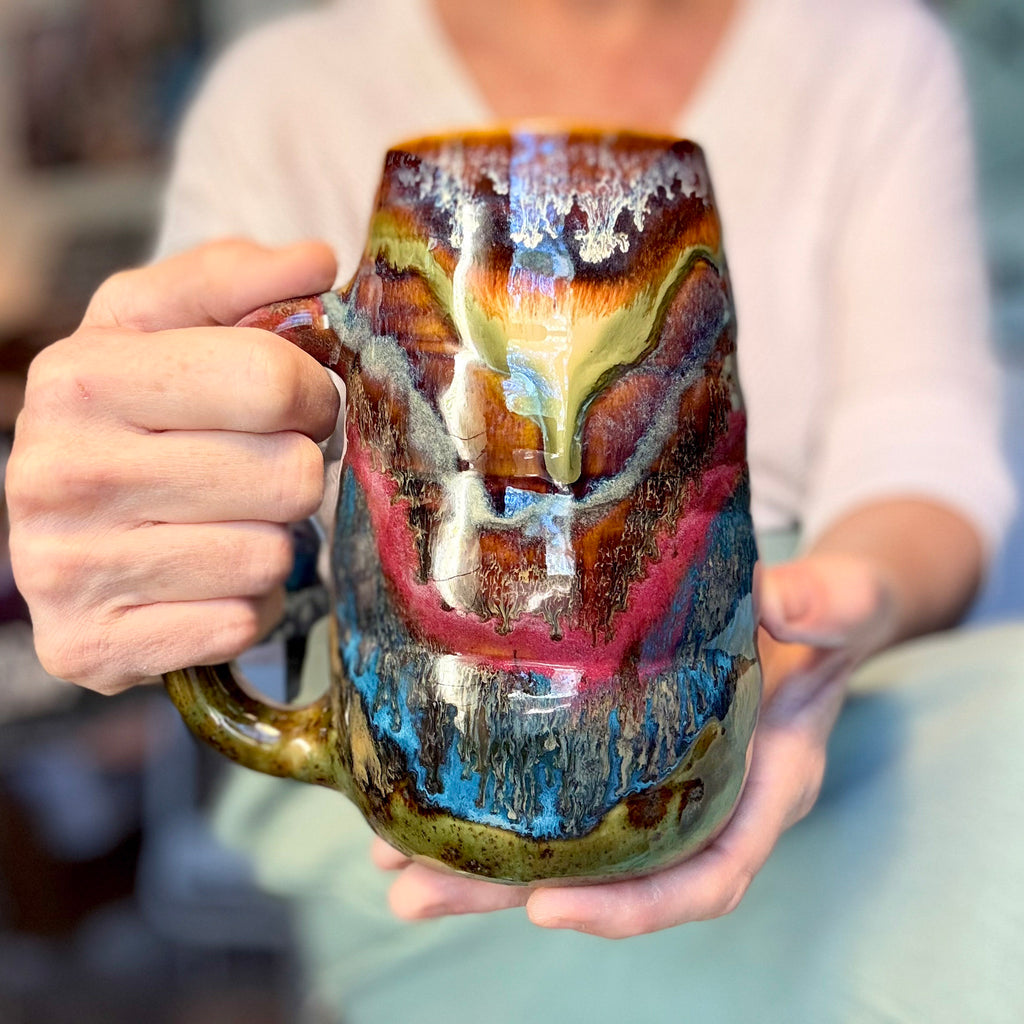 01-A+ New Earth Swirly Mug - TOP SHELF NEXT LEVEL, 30 oz.