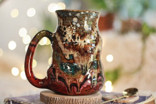 01-B Desert Oasis Barely Flared Textured Divot Mug - TOP SHELF, 25 oz.