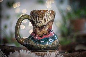 01-A Molten Cheetah Variation Acorn Gourd Mug - TOP SHELF, 20 oz.