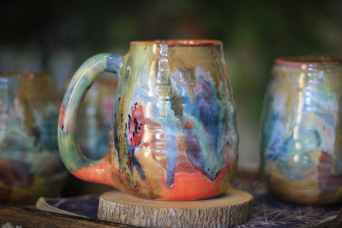 01-F 'FLOW' Textured Mug, 18 oz. (This listing is for one mug)