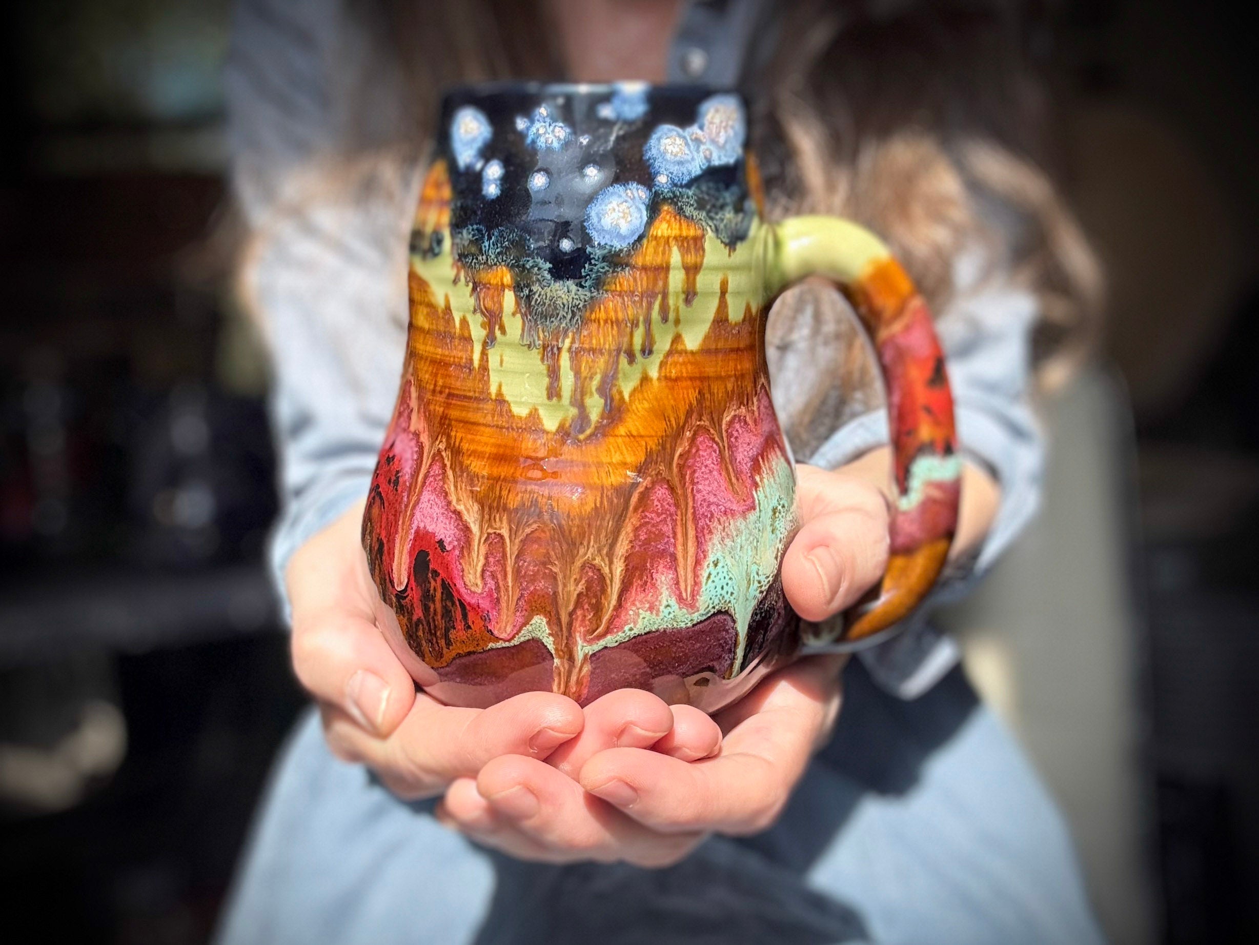 01-B Starry Night Curvy Mug - TOP SHELF, 24 oz.