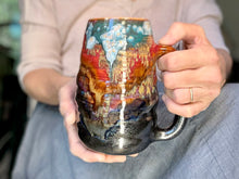 Load image into Gallery viewer, 01-A Rainbow Valley Swirly Mug - TOP SHELF, 27 oz.