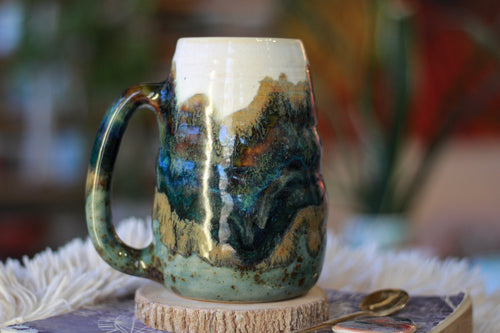 01-A Green Mountain Magic Textured Mug - TOP SHELF, 24 oz.