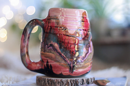 01-A Strawberry Hills Textured Mug - TOP SHELF, 21 oz.