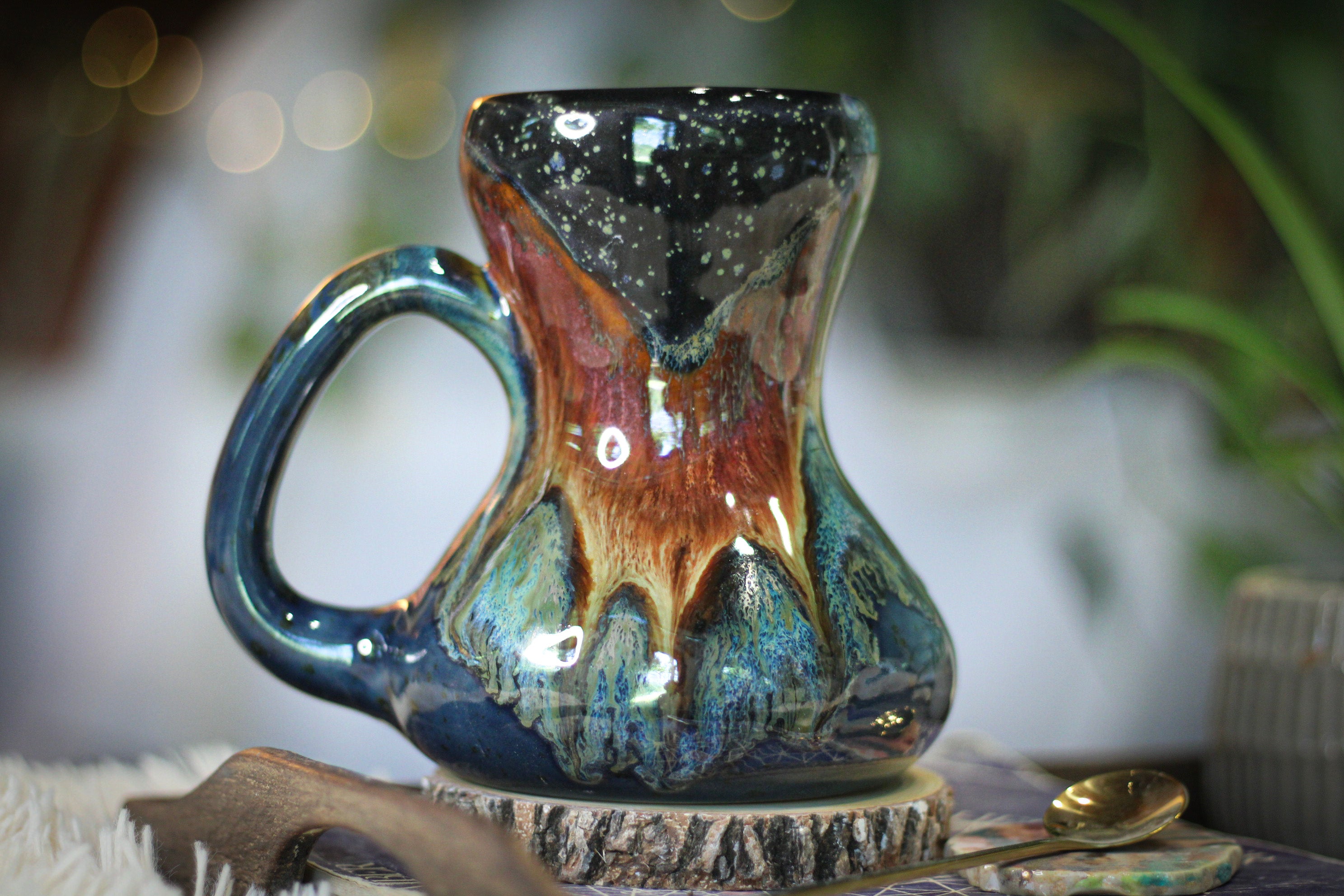 02-B Starry Night Gourd Mug - TOP SHELF, 24 oz.