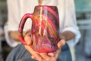 04-D Fuchsia 'FLOW' Mug, 24 oz.