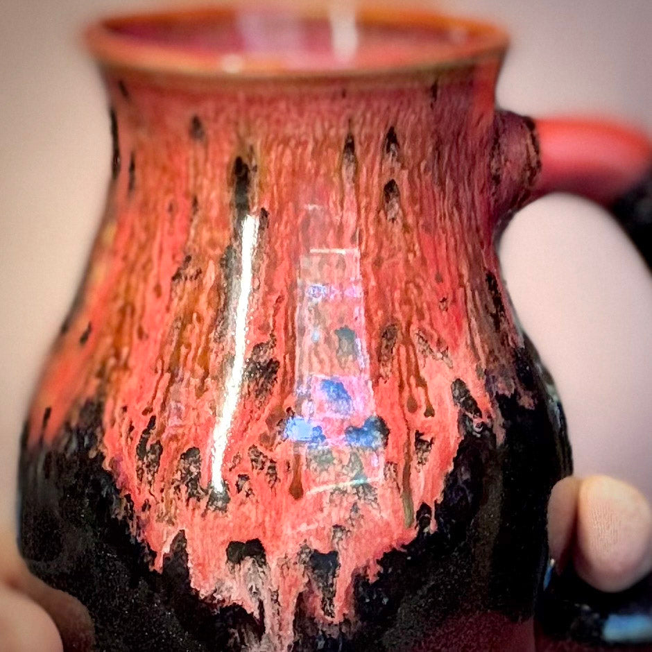 02-D Molten Melon Notched Flared Curvy Mug, TOP SHELF - 20 oz.