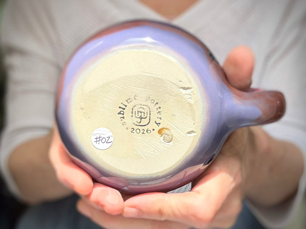 02-B Purple Mountain Majesty Curvy Mug - TOP SHELF MISFIT, 21 oz.