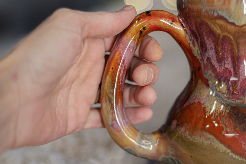 02-B Golden 'Flow' Gourd Mug - TOP SHELF, 18 oz.