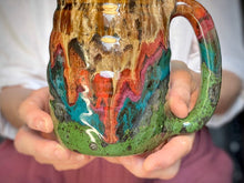 Load image into Gallery viewer, 02-B Molten Cheetah Swirly Mug - TOP SHELF, 26 oz.