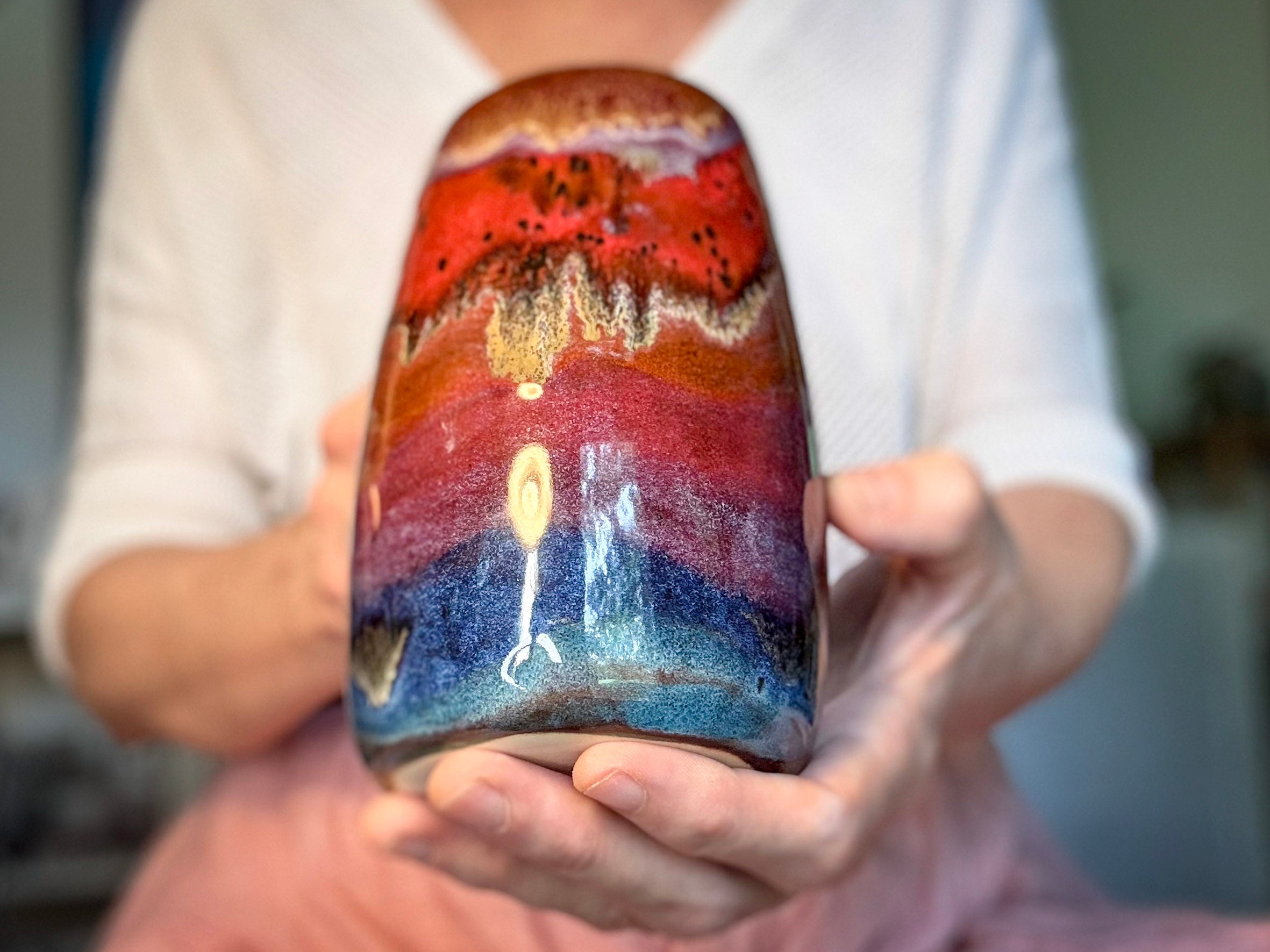 02-C Rainbow Grotto Mug - TOP SHELF, 24 oz.