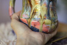 Load image into Gallery viewer, 13-D Messy Grace Notched Barely Flared Textured Divot Mug, 20 oz.