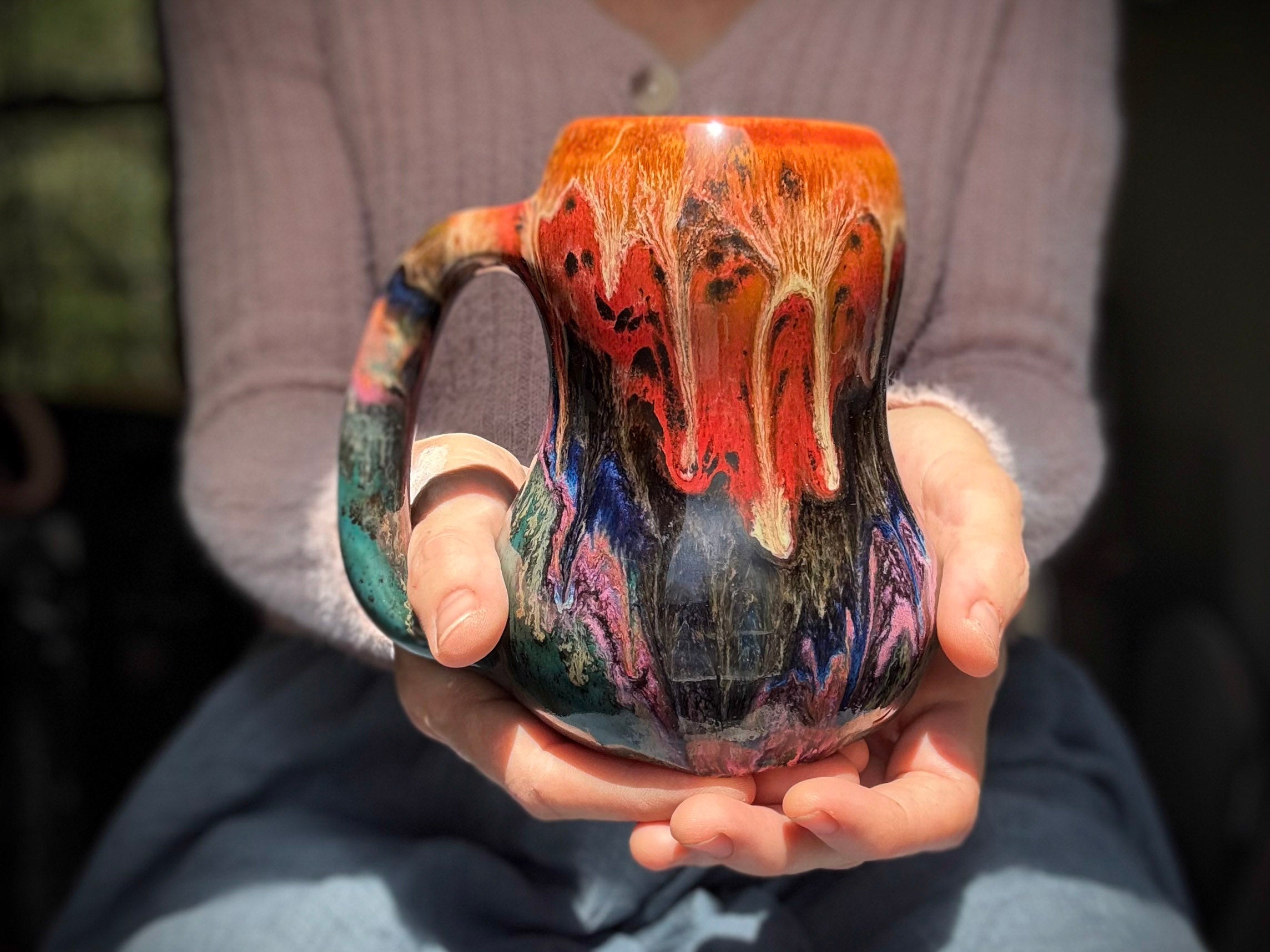 18-B Molten Gourd Mug - TOP SHELF MISFIT, 20 oz.