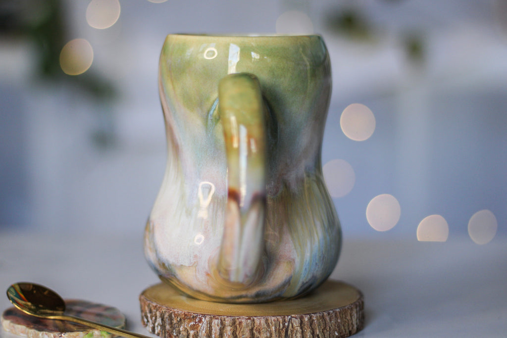 15-B Soft Earth Series PROTOTYPE Gourd Mug - TOP SHELF, 17 oz.
