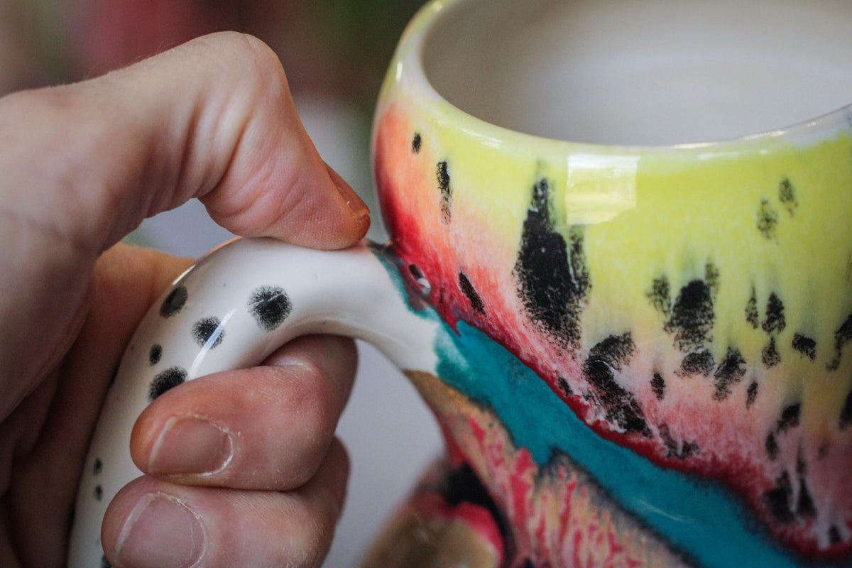 18-B Desert Rainbow Acorn Gourd Mug, 24 oz.