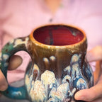 15-E Starburst Curvy Mug, 16 oz.