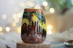 13-D Rainbow Family Variation Textured Mug, 15 oz.
