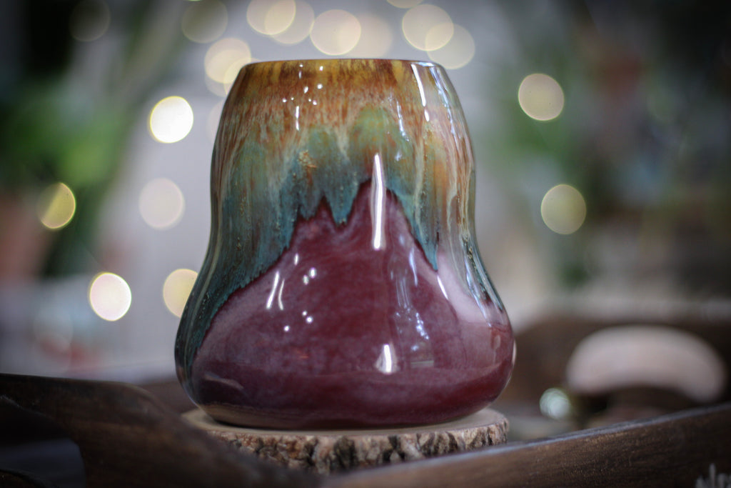 17-D Aqua Falls Gourd Mug, 20 oz.