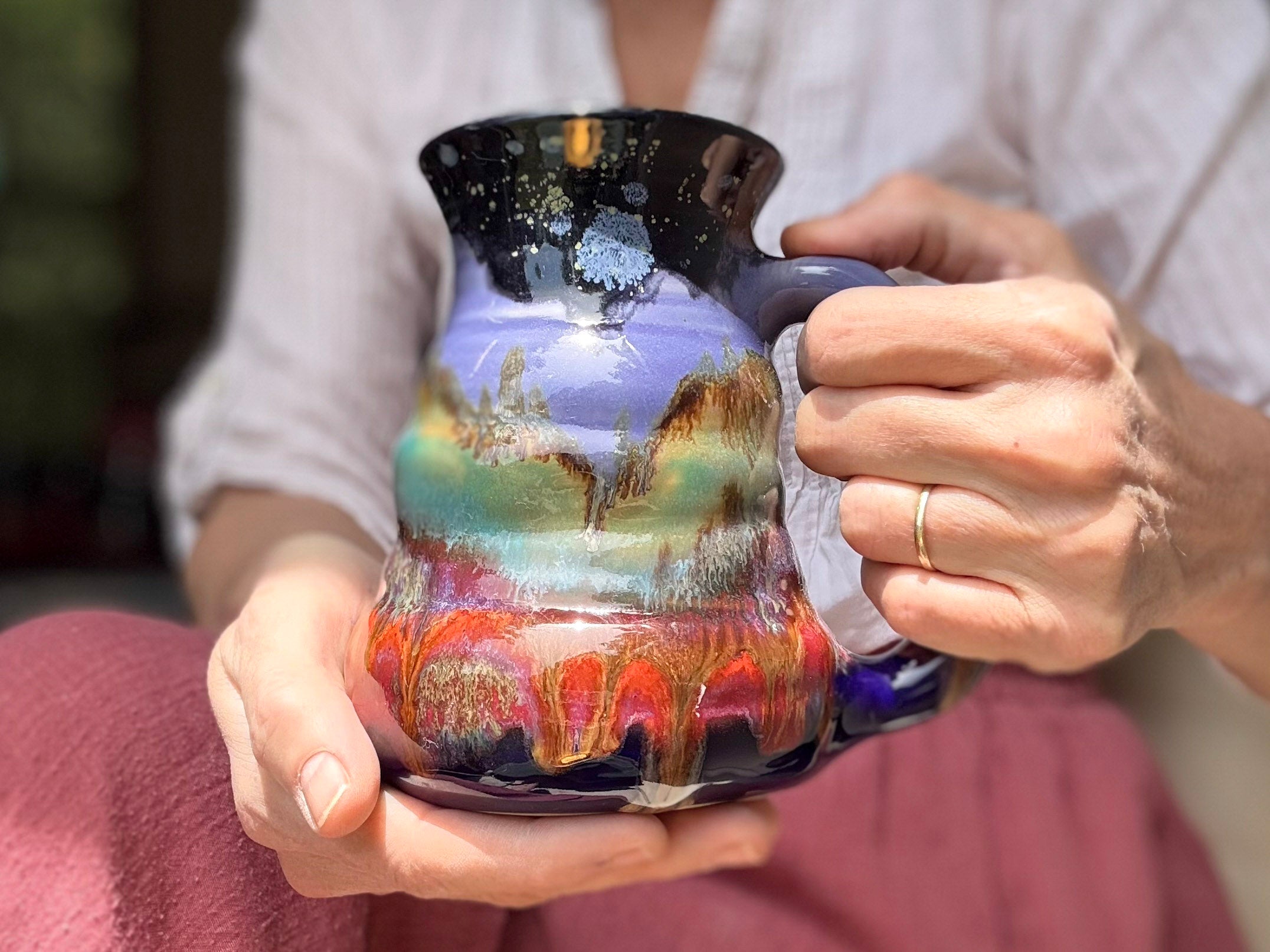 18-B Purple Mountain Majesty Cuddle Mug, 22 oz.