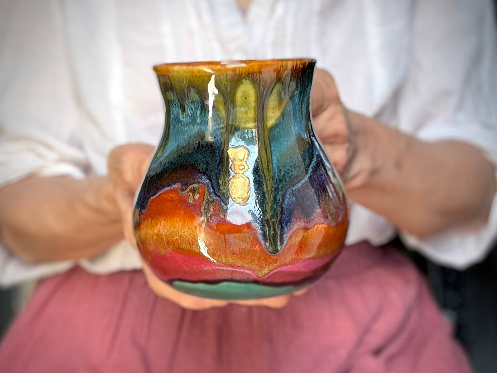 17-D Rainbow PROTOTYPE Flared Mug, 16 oz.