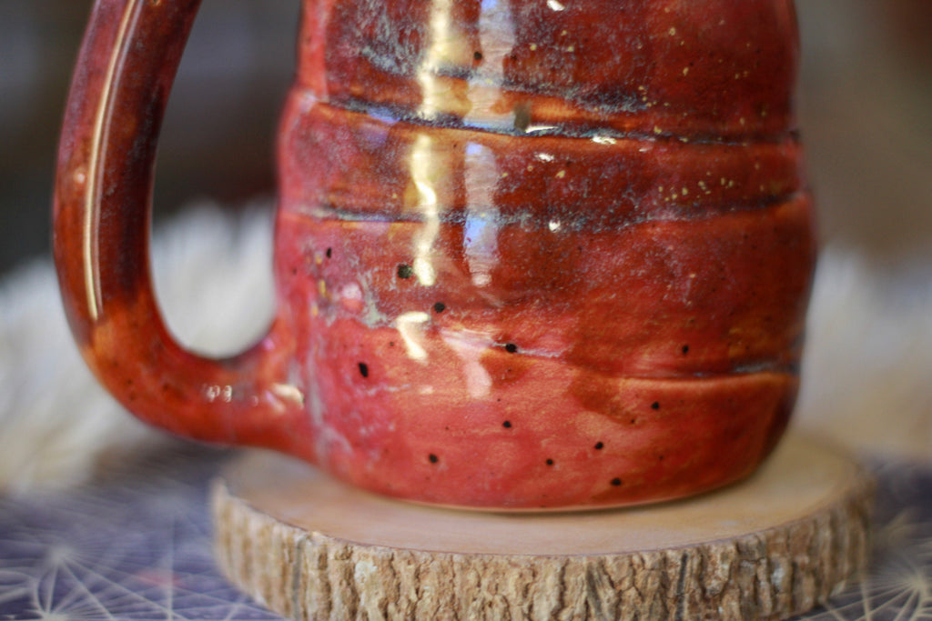 17-F Pinkish PROTOTYPE Textured Mug, 15 oz.