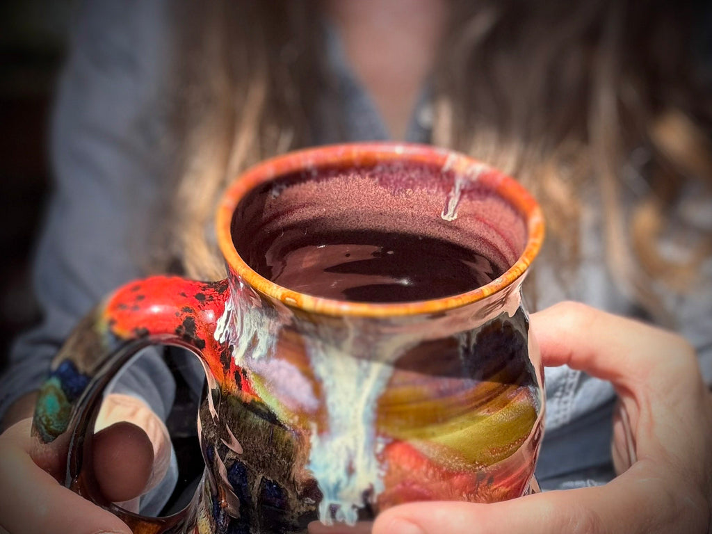 16-E Earthy 'FLOW' Cuddle Mug, 22 oz. (This listing is for one mug)