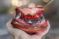 15-F Strawberry Hills EXPERIMENT Textured Divot "Sipping Bowl", 13 oz.