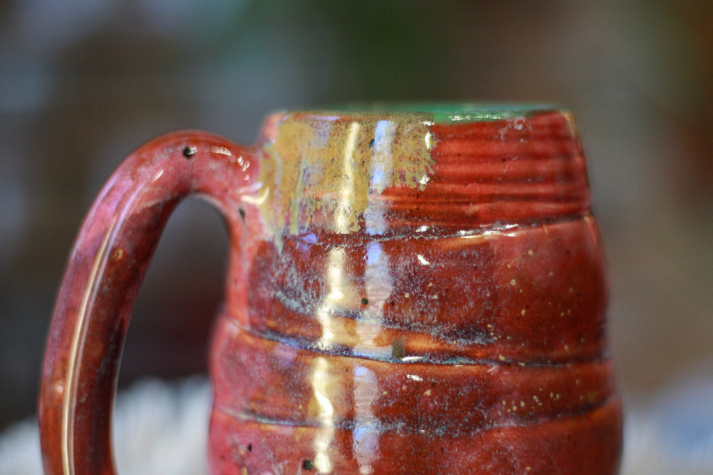 17-F Pinkish PROTOTYPE Textured Mug, 15 oz.