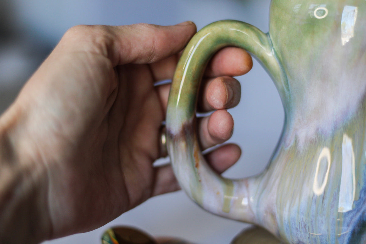 15-B Soft Earth Series PROTOTYPE Gourd Mug - TOP SHELF, 17 oz.