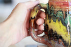 13-D Rainbow Family Variation Textured Mug, 15 oz.