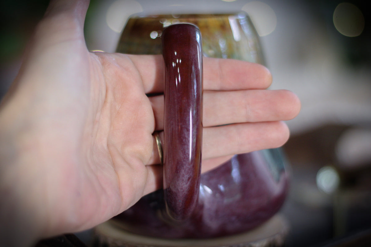 17-D Aqua Falls Gourd Mug, 20 oz.