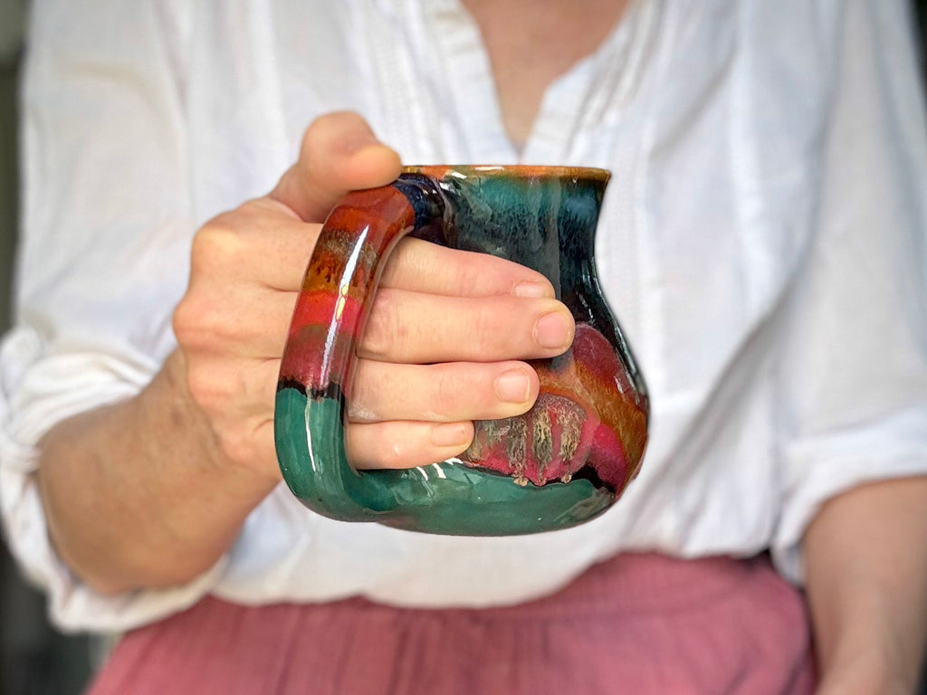 17-D Rainbow PROTOTYPE Flared Mug, 16 oz.
