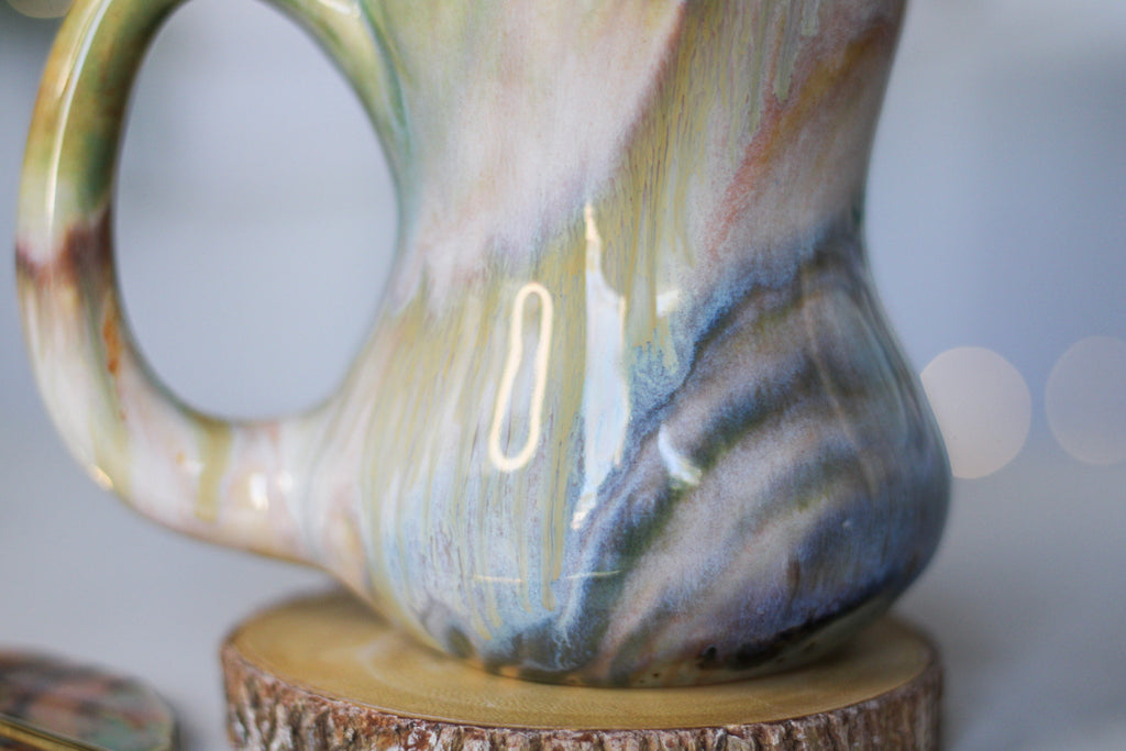 15-B Soft Earth Series PROTOTYPE Gourd Mug - TOP SHELF, 17 oz.