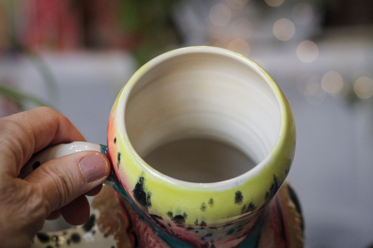 18-B Desert Rainbow Acorn Gourd Mug, 24 oz.