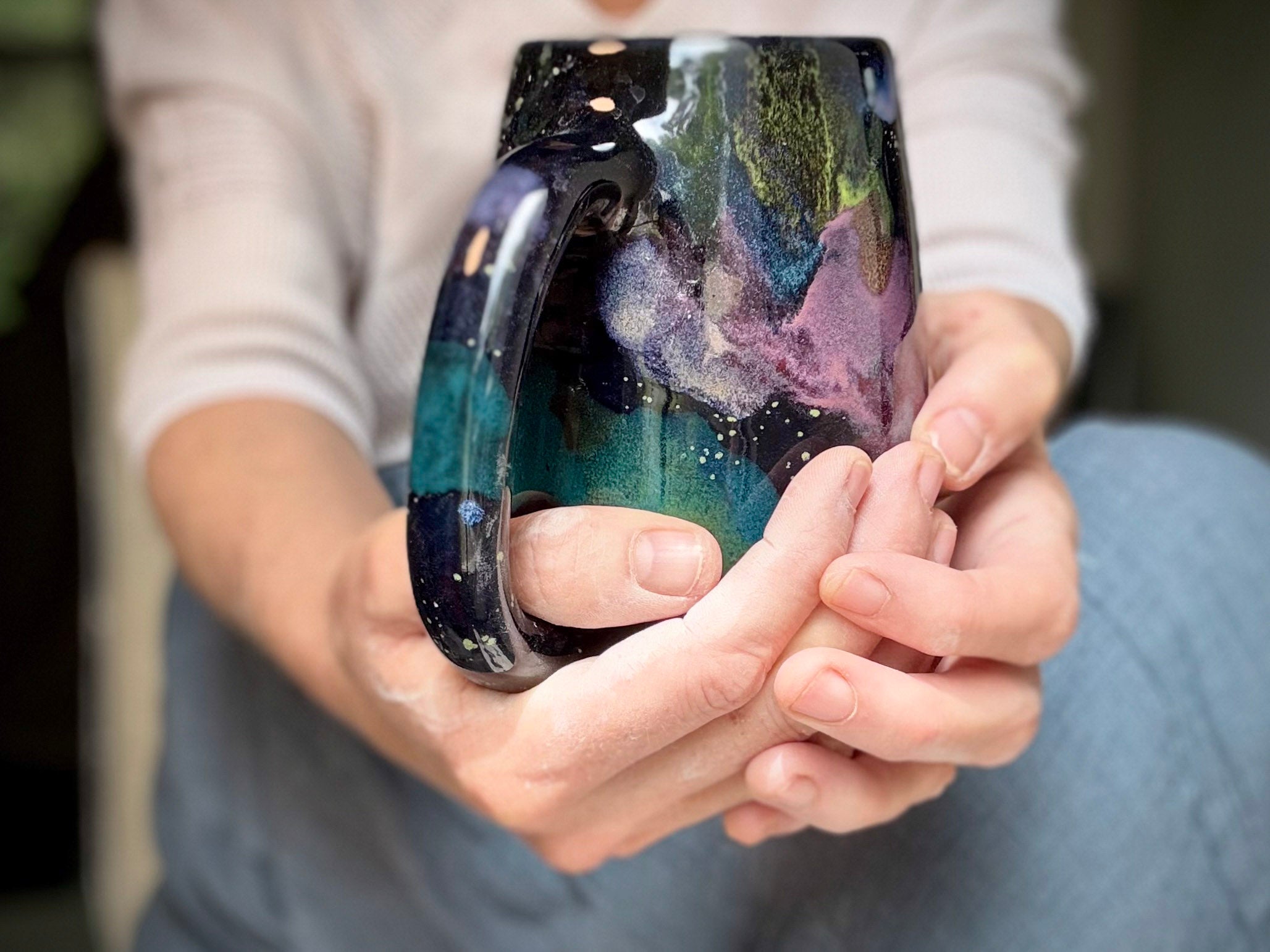 18-B Rainbow Stellar Mug, 22 oz.