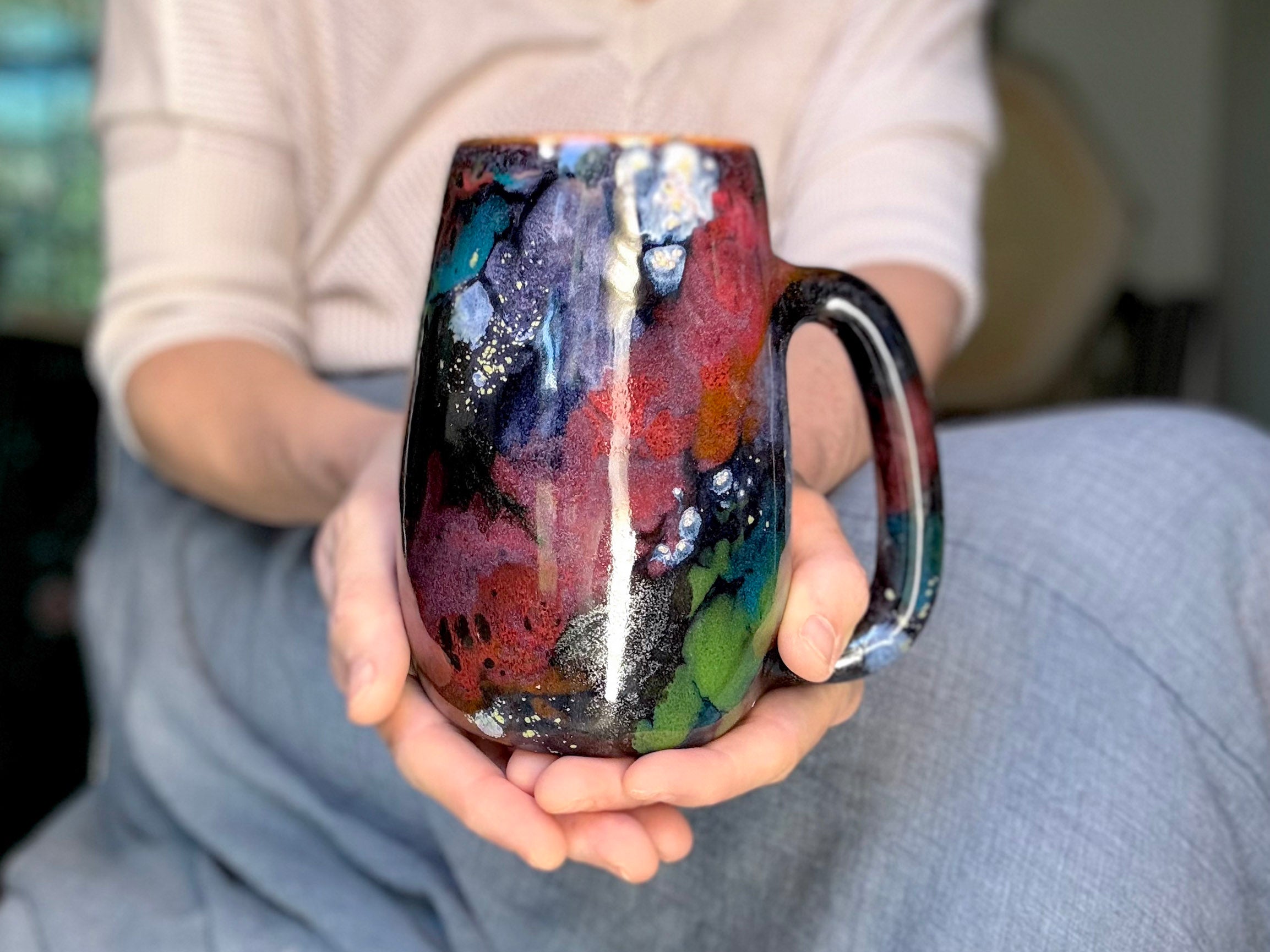 18-C Rainbow Stellar Mug, 28 oz.