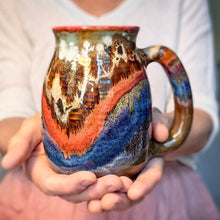 Load image into Gallery viewer, 19-C Desert Oasis Flared Textured Mug, 22 oz.