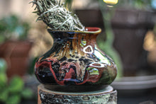 Load image into Gallery viewer, 16-D Molten Rainbow Cheetah Wabi-Sabi  Smudge Cup/Vase, 16 oz.