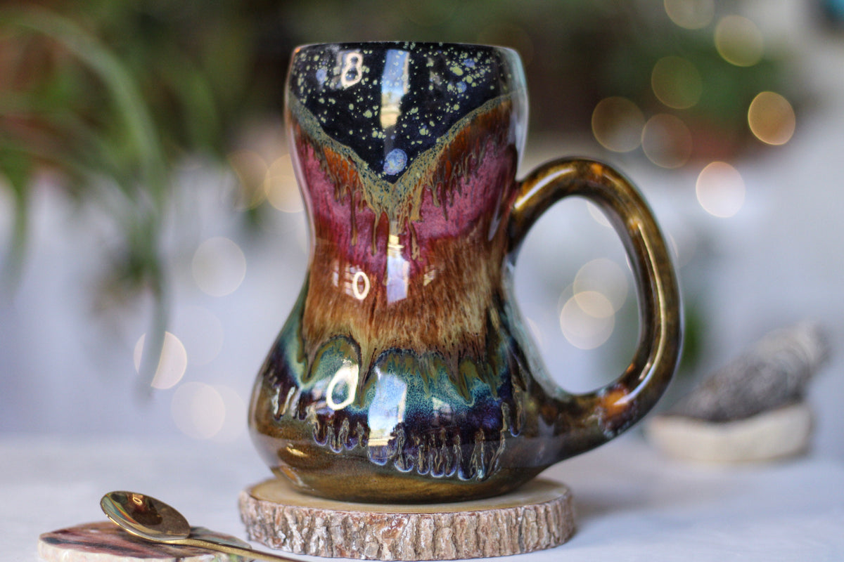 16-B Starry Night Gourd Mug - TOP SHELF, 21 oz.