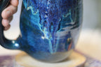14-F Blue EXPERIMENT Textured Mug, 21 oz.