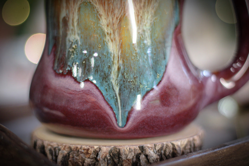 17-D Aqua Falls Gourd Mug, 20 oz.