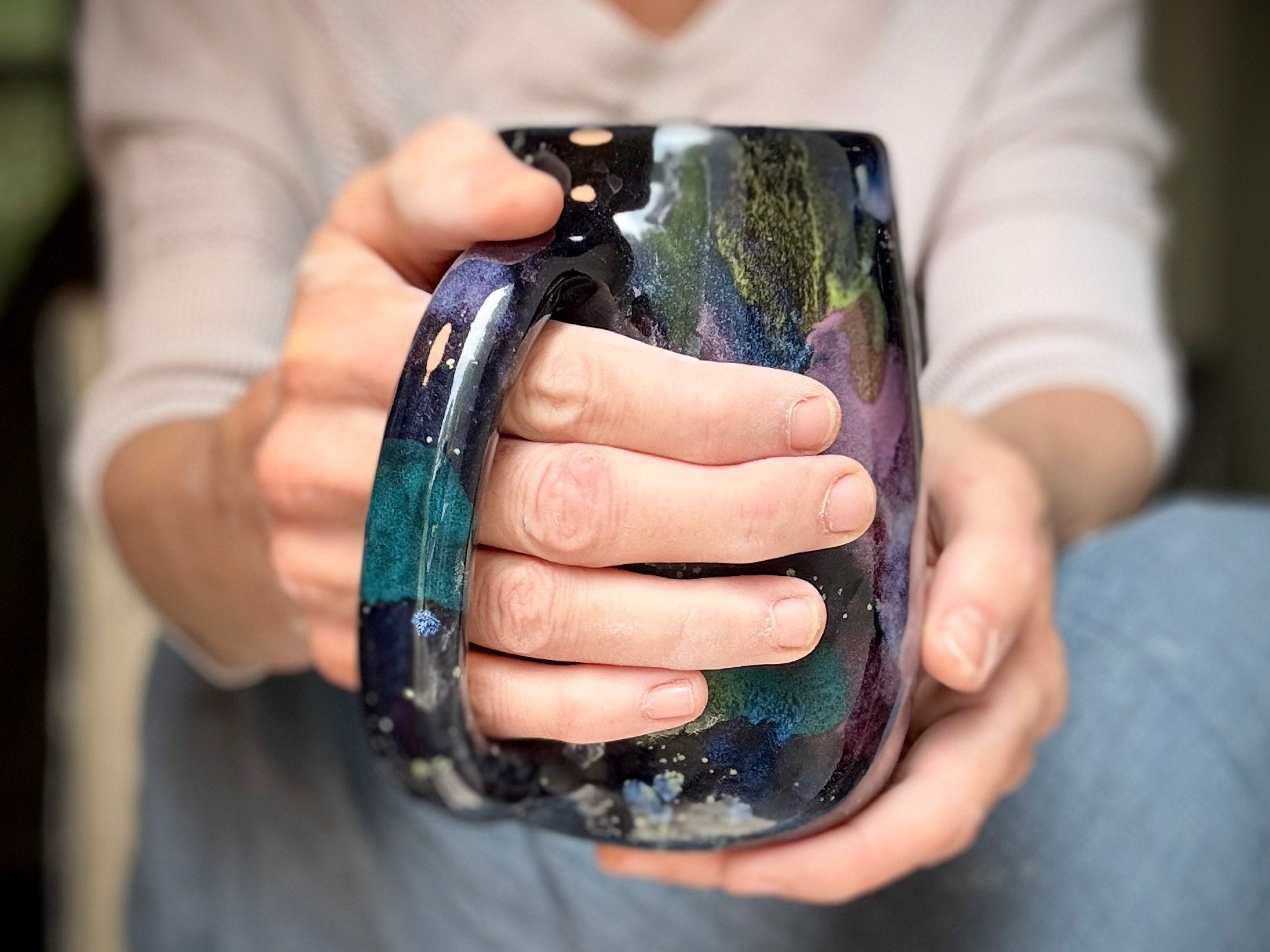 18-B Rainbow Stellar Mug, 22 oz.