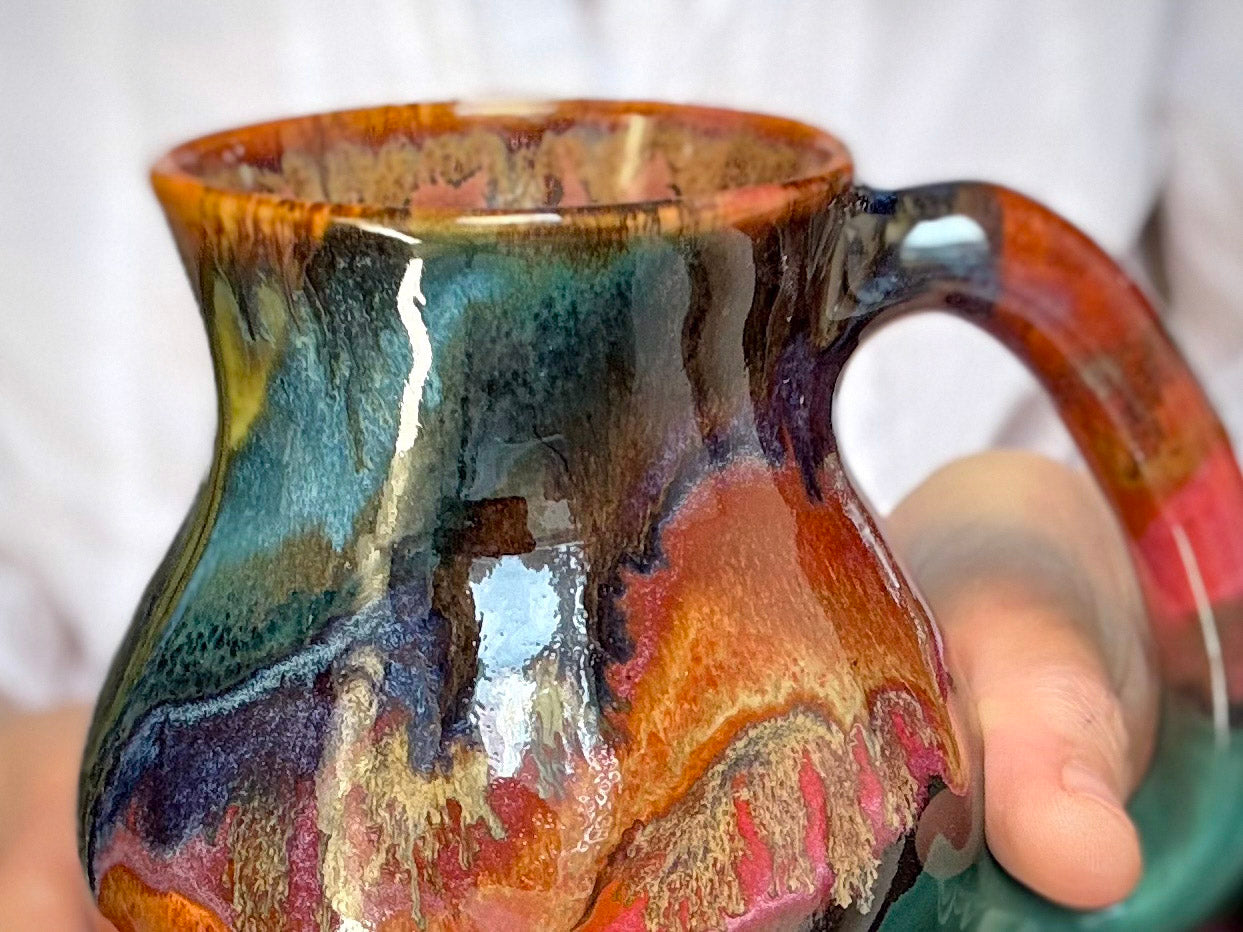 17-D Rainbow PROTOTYPE Flared Mug, 16 oz.