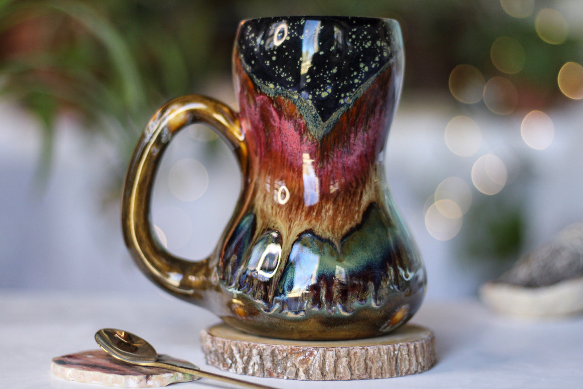 16-B Starry Night Gourd Mug - TOP SHELF, 21 oz.