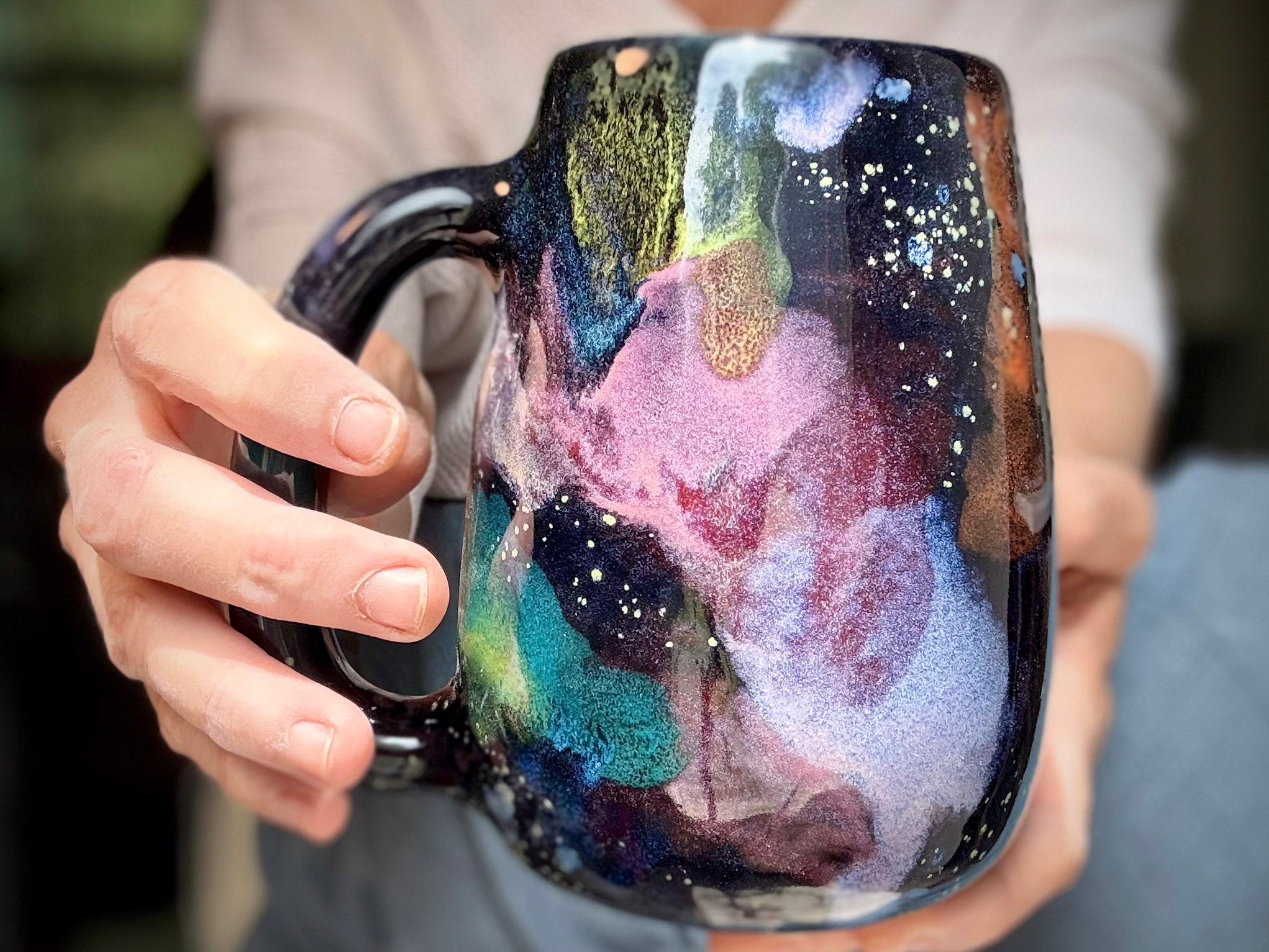 18-B Rainbow Stellar Mug, 22 oz.