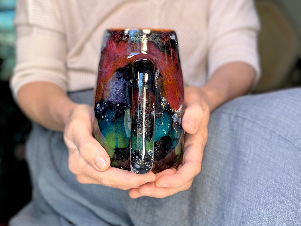 18-C Rainbow Stellar Mug, 28 oz.