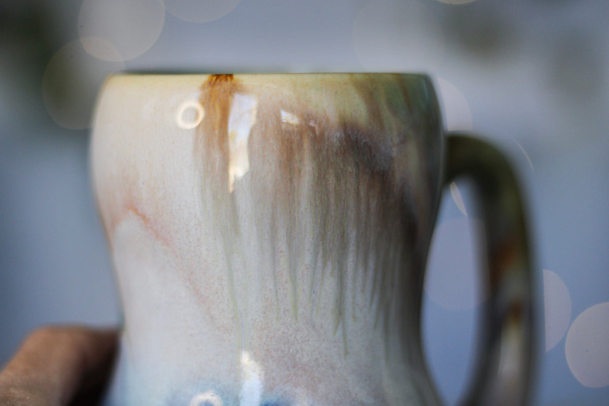 15-B Soft Earth Series PROTOTYPE Gourd Mug - TOP SHELF, 17 oz.